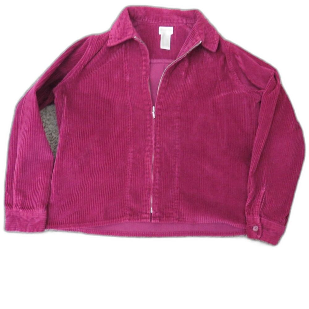 Vintage NorthCrest Women's Corduroy Jacket Burgundy small (6/8) - Picture 7 of 9